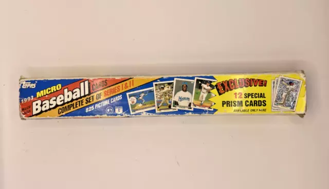 1993 Topps Baseball Micro Card Set - Incomplete, 622 Cards, No Prism Cards