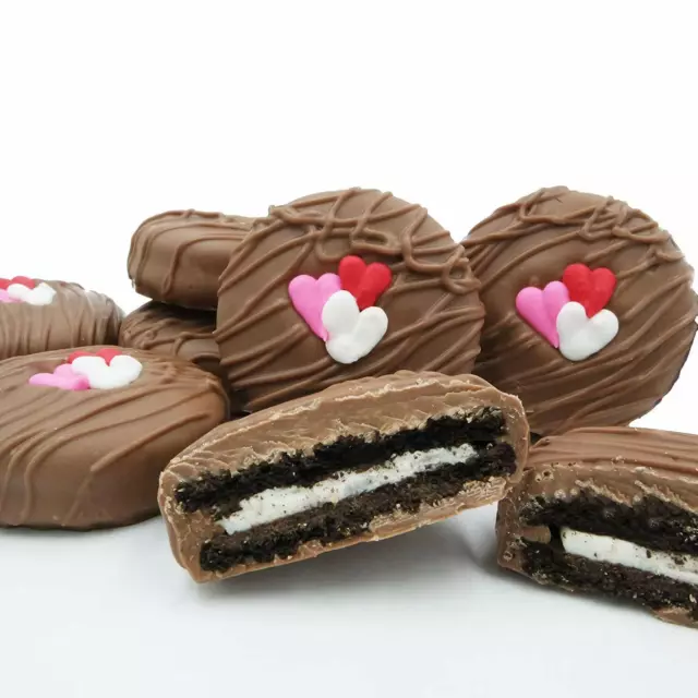 Philadelphia Candies Love Valentine's Day Heart Gift Milk Chocolate OREO Cookies
