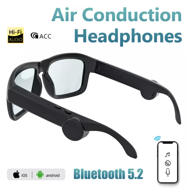 Bluetooth 5.2 Sports Sunglasses Wireless Open-Ear Audio Headsets Smart Glasses /