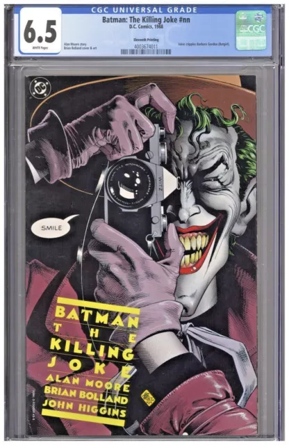 Batman The Killing Joke CGC 6.5 11th Eleventh Printing Newsstand Rare Copy 1988