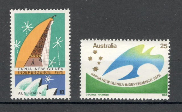 Australia-Mnh-Set-Celebrating The Indenpendence Of Papua New Guinea-1975.