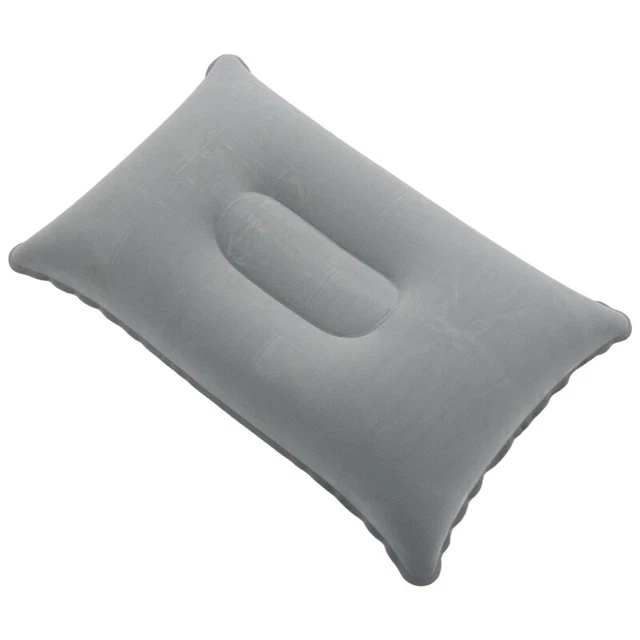 2Xw  Sided Flocking Cushion for Travel Plane Hotel Hot Worldwide Light Grey H3I1 2