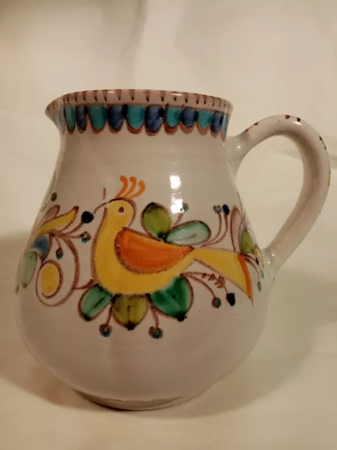 Vincenzo Pinto Vietri Sul Mare Salerno Brocca Ceramica Maiolica Anni '50 Vintage