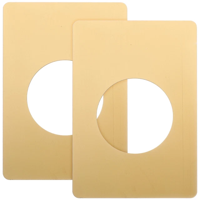 2 Pcs Door Knob Plate Stainless Steel Deadbolt Covers Plates Fixed Sheet