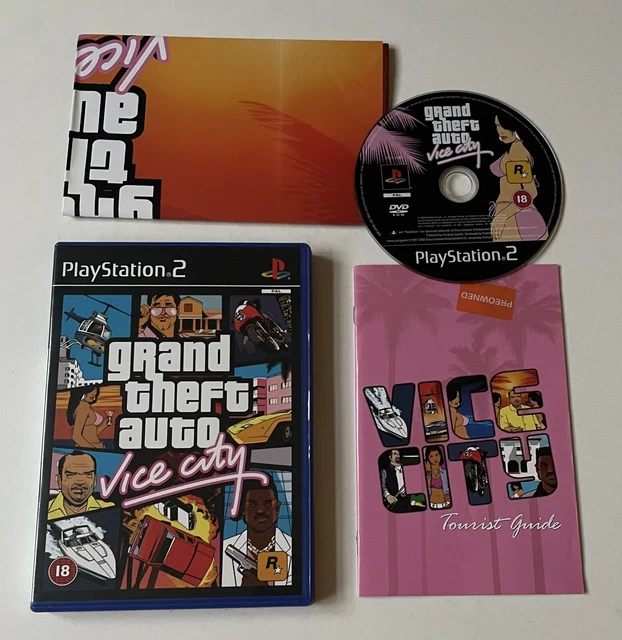GTA Vice City Sur PS2 – Complet, Boîtier Et Manuel, Très Bon état, Jeu FR