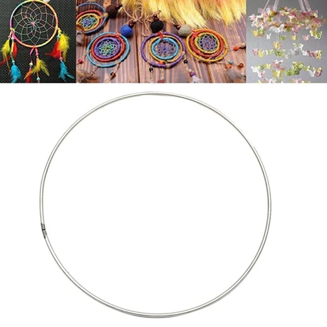 5 piezas anillo de metal soldado Dream Catcher Dreamcatcher neumáticos útiles