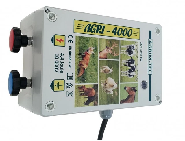 AGRI-4000 Weidezaungerät 4,4Joule, Elektrozaungerät 230V ,70 km