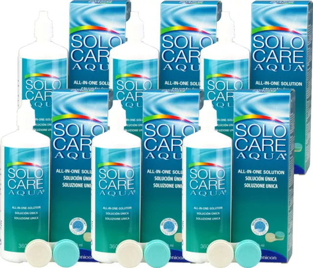 Solo-Care AQUA 6x 360ml Super-Sparpack für weiche Kontaktlinsen (1l=22,68€)