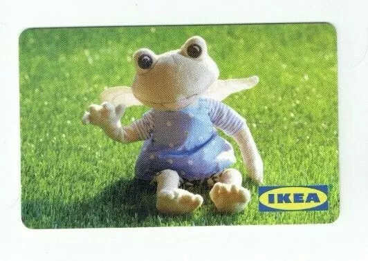 IKEA Gift Card - Frog Fairy with Wings - Recycled - Thin Plastic - No Value
