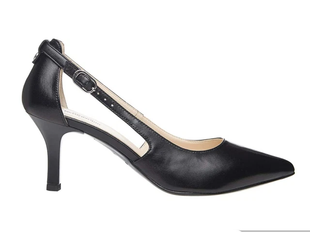 Décolleté Nero Giardini In Pelle - Tacco A Blocco Con Fibbia - Donna - Foto 11