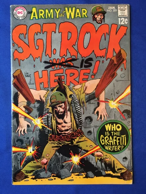 Our Army at War #201 FN+ (6.5) DC ( Vol 1 1969) Sgt Rock, Kubert art (C)