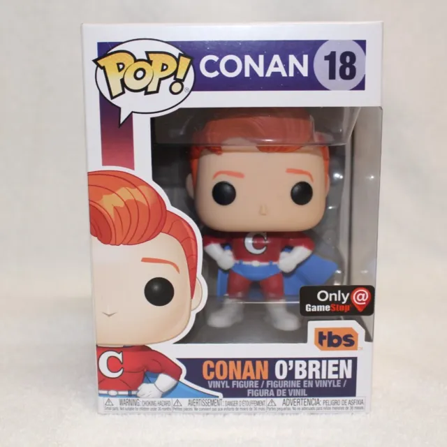 Funko Pop! #18 Super Conan Conan O'Brien GameStop Exclusive TBS