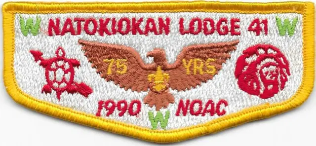 S27 Natokiokan Lodge 41 Order of the Arrow OA Flap Boy Scouts of America BSA