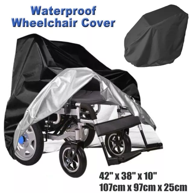 Cubierta impermeable para silla de ruedas antiStratch protección contra la lluvia cubierta para silla de ruedas nueva 2