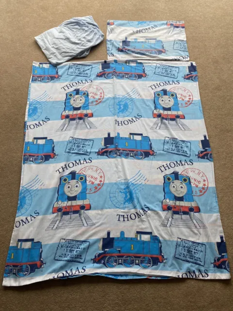 Ropa de cama Thomas and Friends para niños pequeños cuna cama niños niños azul