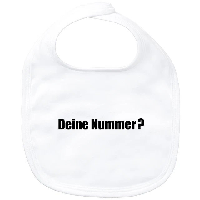 Bavaglini bambino il tuo numero? Scritta idea regalo souvenir compleanno Natale