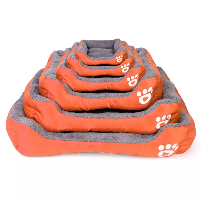 Pet Dog Cat Bed Soft Warm Kennel Mat Pad Blanket Puppy Cushion Washable 6 Sizes 9