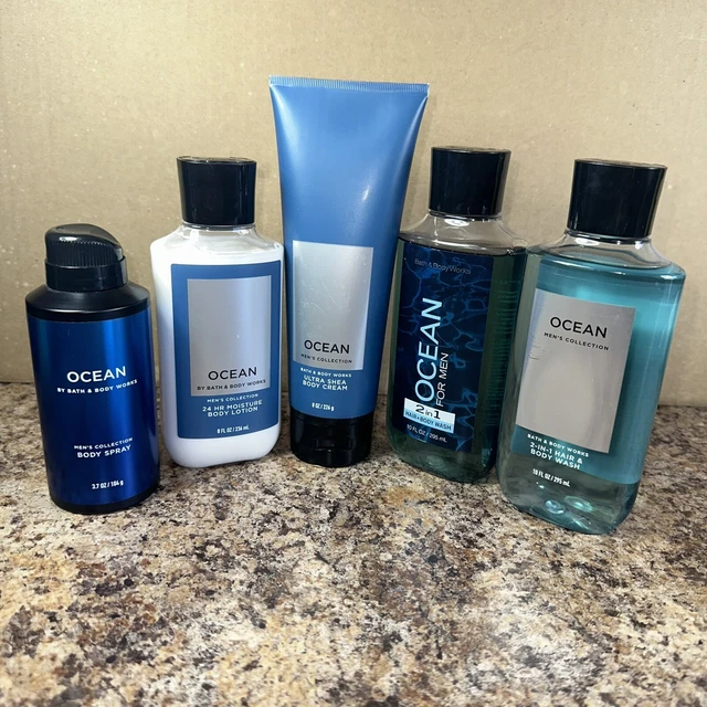 Bath & Body Works OCEAN para hombre lavado corporal y cabello, crema, aerosol, loción