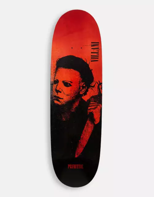 Primitive Skateboard Deck Villani Halloween Egg 9.125" Blood Red