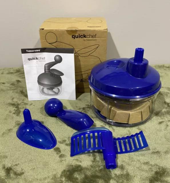 Quickchef Tupperware 2000 azul zafiro caja abierta