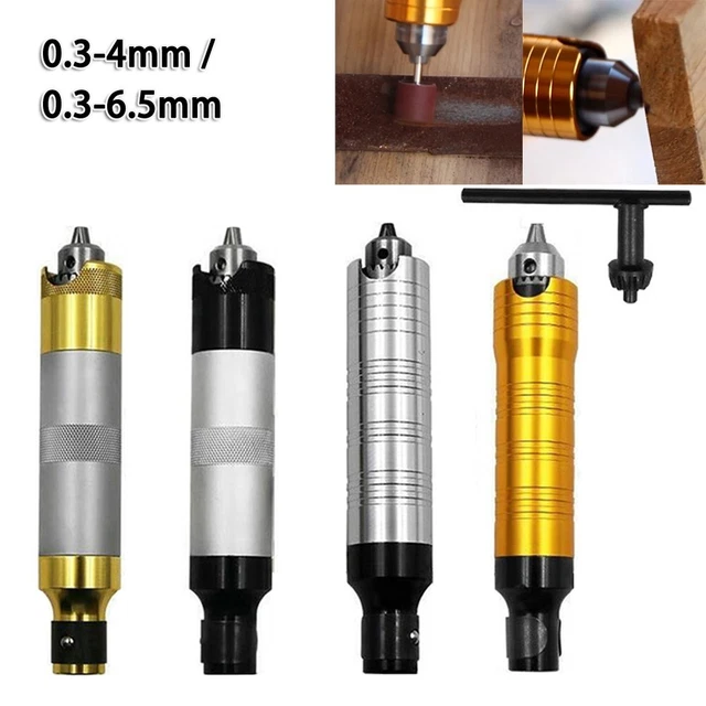 Trapano Mandrino Manico Adattatore for Potenza Utensile Rotante Plastica 0.3-4mm