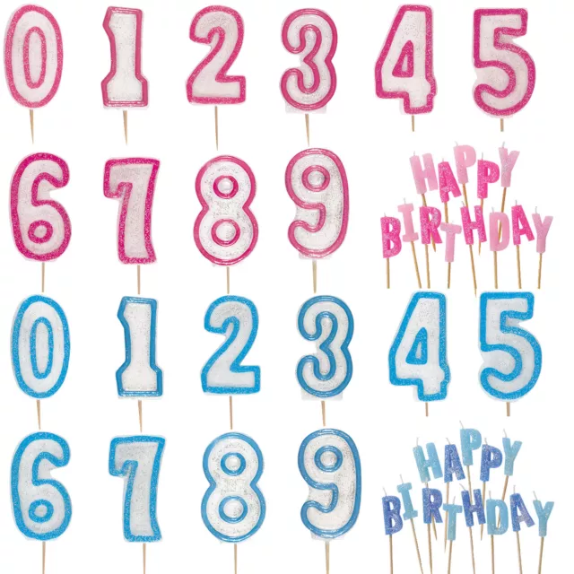 Birthday Cake Number Candles Party Decorations Happy Candle Age Gifts Numbers