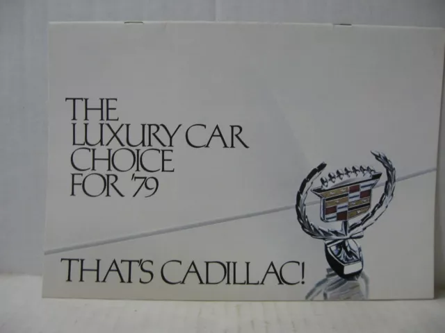 1979 Cadillac Fleetwood DeVille Eldorado Seville Dealer Brochure Catalog