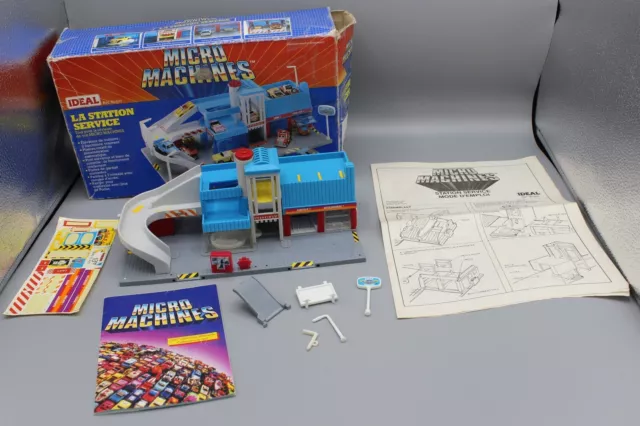 Micro Machines La Station Service Ideal 1988 + Carton + Papiers