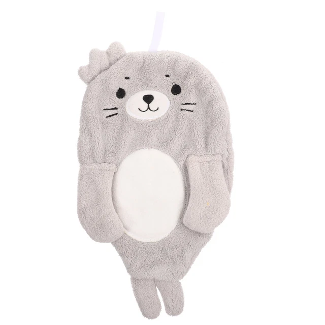 Serviette à Main Enfant Dessin Animé - Molleton Doux Et Absorbant - 26x20 Cm - Avec Cordon Pour Suspension