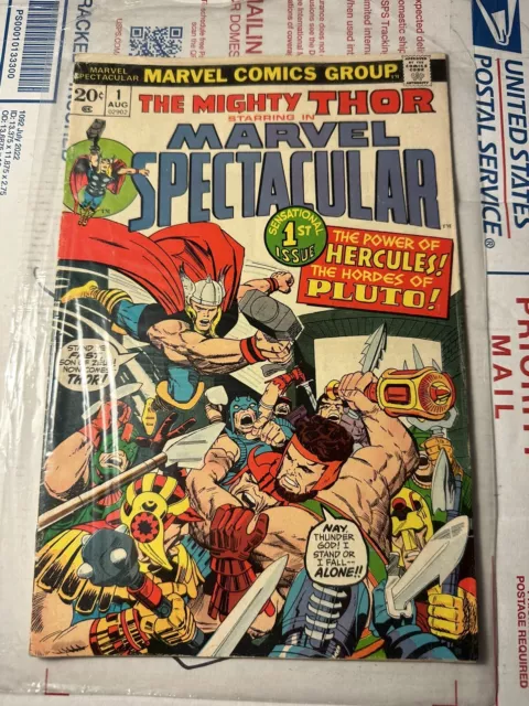 The Mighty Thor Marvel Spectacular #1 Comic Book Aug. 1973 Hercules, Pluto