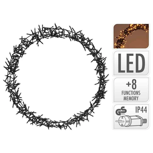 Ambiance Lichterkranz mit 400 LEDs 48 cm Ambiance
