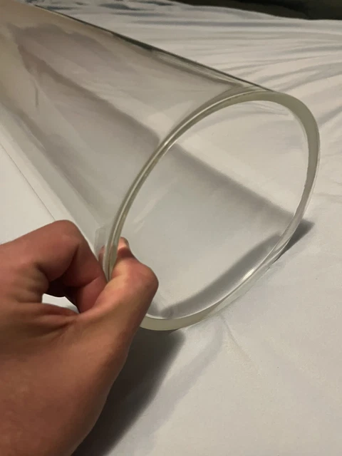 Acrylic Tube Clear Cast  6.5” OD x 6”ID x .250" Wall. By 5feet Long