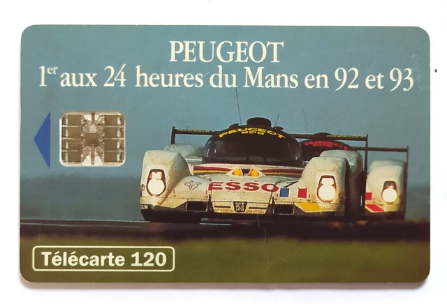 Télécarte France 50 Unités 07/93 - Publicité Peugeot 24 Heures Du Mans (état TB)