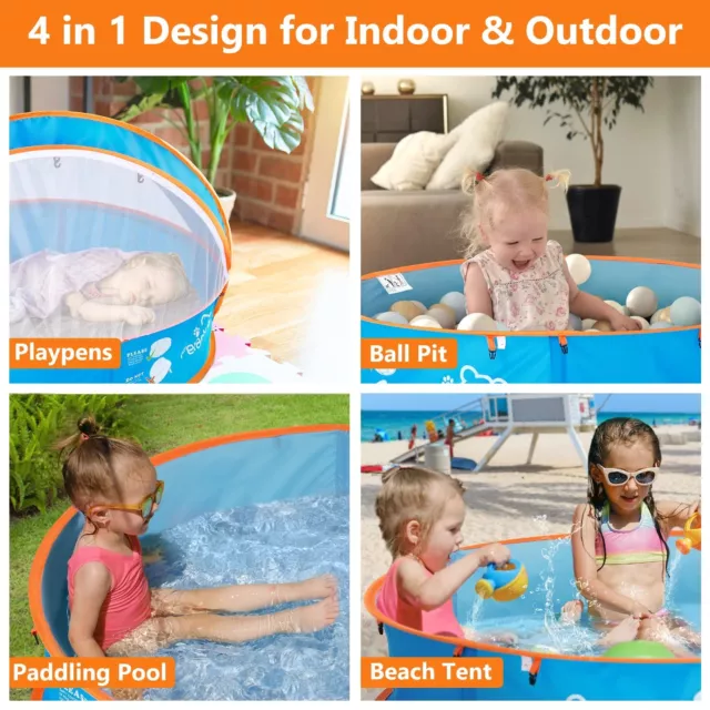 Peradix Baby Beach Tent, Paddling Pool for Kids & Pets Infant Ball Pit Tent, ... 2