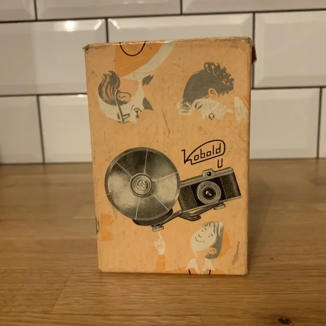 Riflettore flash ventola fotocamera folletto a U vintage e istruzioni originali, scatola e lampadine 10
