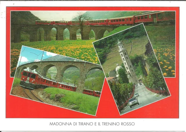 Madonna di Tirano (Sondrio) Vedute Viadotto Ferroviario di Brusio, Trenino Rosso