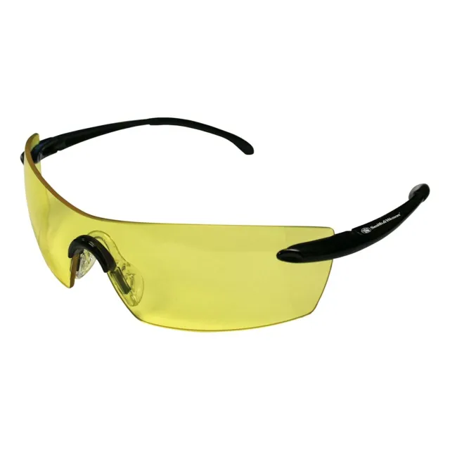 Smith & Wesson Caliber Safety Glasses (23009), Black Frame, Amber Anti-Fog Lens
