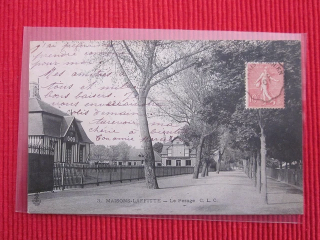 Cpa Ecrite Timbre Maisons Laffitte Le Pesage 78