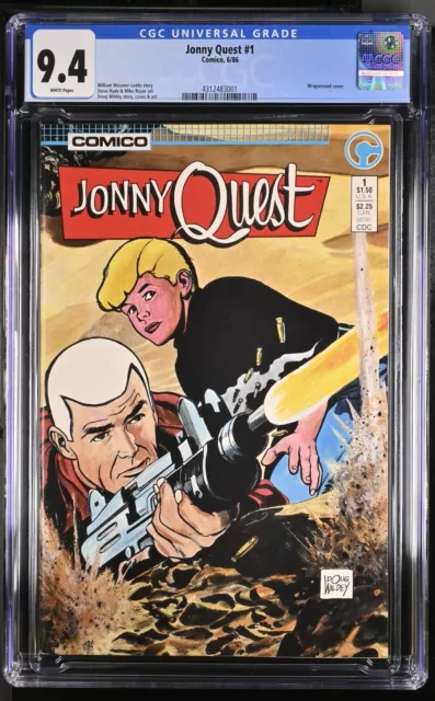 JONNY QUEST #1 CGC 9.4 (1986, Comico Comics) - Doug Wildey Wraparound cover