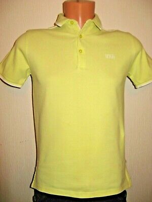 Hardly Worn Boys Genuine Pale Yellow Hugo Boss Short Sleeve Polo Shirt Age 12-14