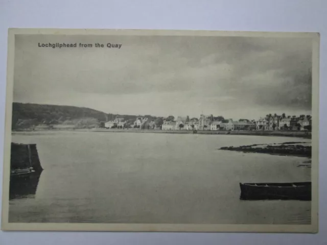 Lochgilphead from the Quay Argyll Vintage Postcard K36