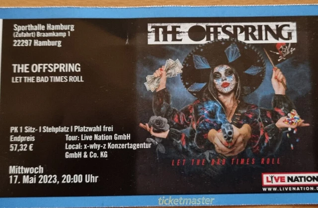 The Offspring - 1 Ticket -  freie Platzwahl - 17.05.2023 – Hamburg  *Punk-Rock*