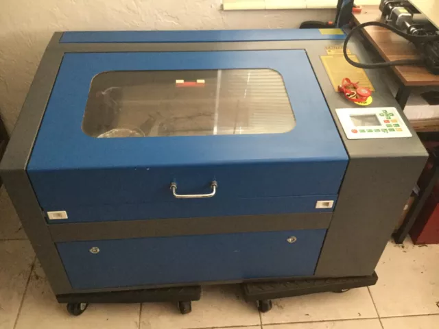 USED 50W CO2 Laser Engraver Cutter Cutting Engraving Machine Ruida 300mm x500mm
