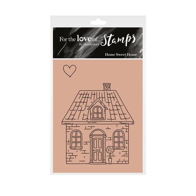 Hunkydory Home Sweet Home Moving House Cottage Heart Clear Stamp Set Card Making