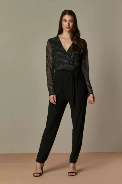 Wallis spot mesh jumpsuit hot sale
