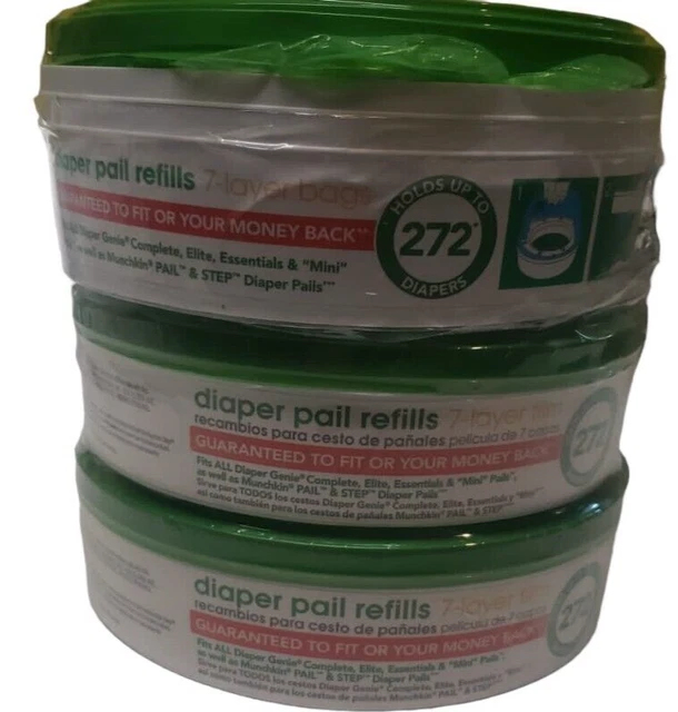 DIAPER PAIL REFILLS Bags Refill Diaper Genie 3 Nursery Munchkin Fresh