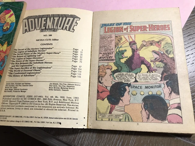 500th Issue! All Legion Stories Mini Comic Blue Ribbon Digest 1983 #500 Vol. 48 3