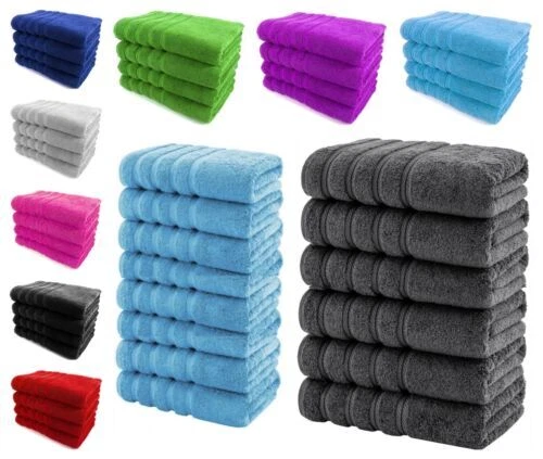 4X Jumbo Bath Sheets Large Towels 100% Prime Combed Cotton Towels Quality 500GSM
