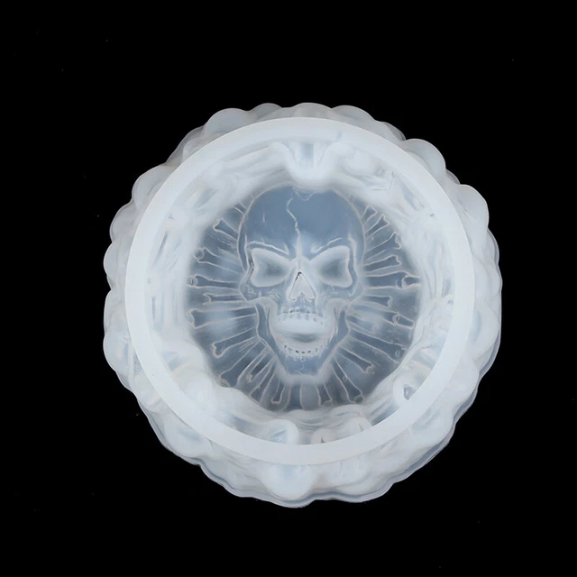 2022 New Diy Crystal Epoxy Mold Skull Ashtray Silicone Mold Handmade Mold' ZQ