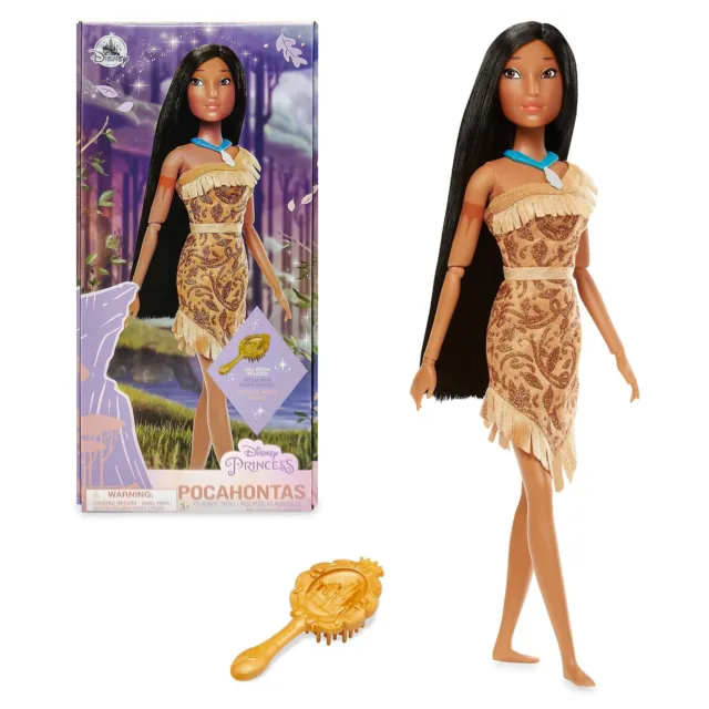 Disney Pocahontas Classic Princess Doll Figure Kid's Toy with Brush 29cm/11.4"
